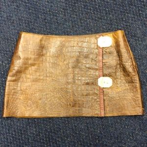 Leather Cynthia Rowley skirt